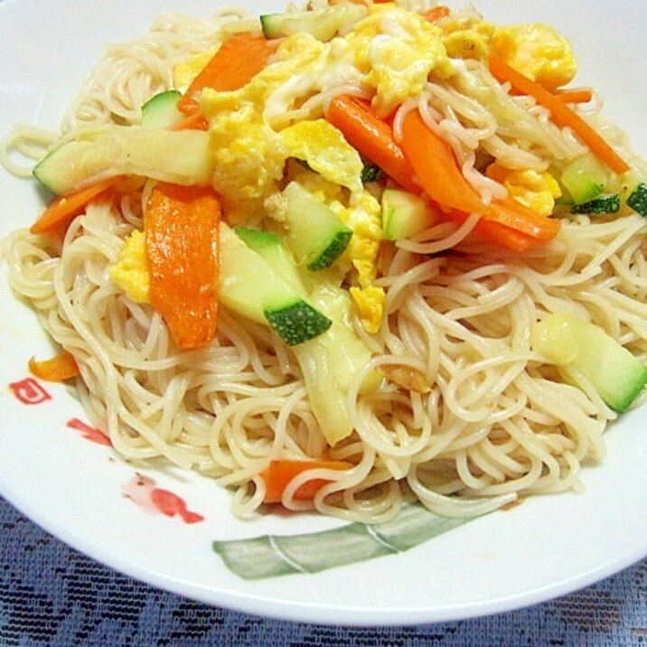 なんちゃって♪　そうめんチャンプルー